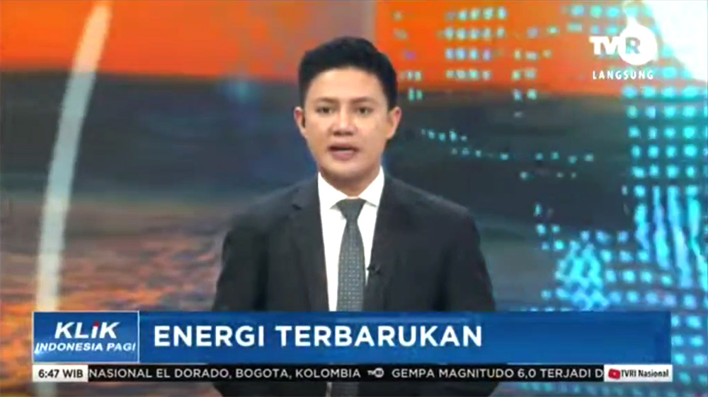 Live coverage of the press conference by Televisi Republik Indonesia(TVRI)